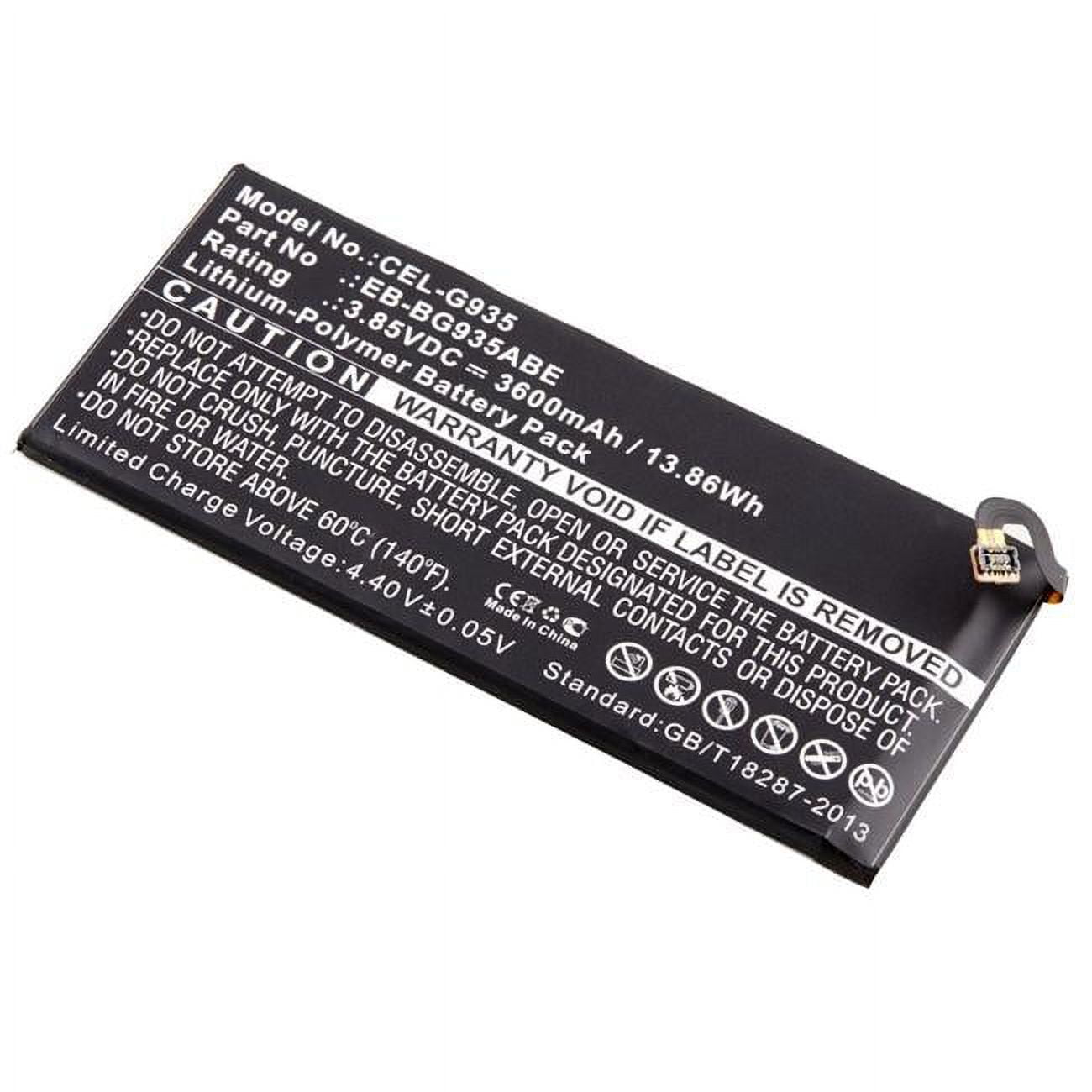 Picture of Ultralast CEL-G935 3.8V & 3600 mAh Replacement Battery Rechargeable Li-ion Battery for Samsung - EB-BG935ABA&#44; EB-BG935ABE