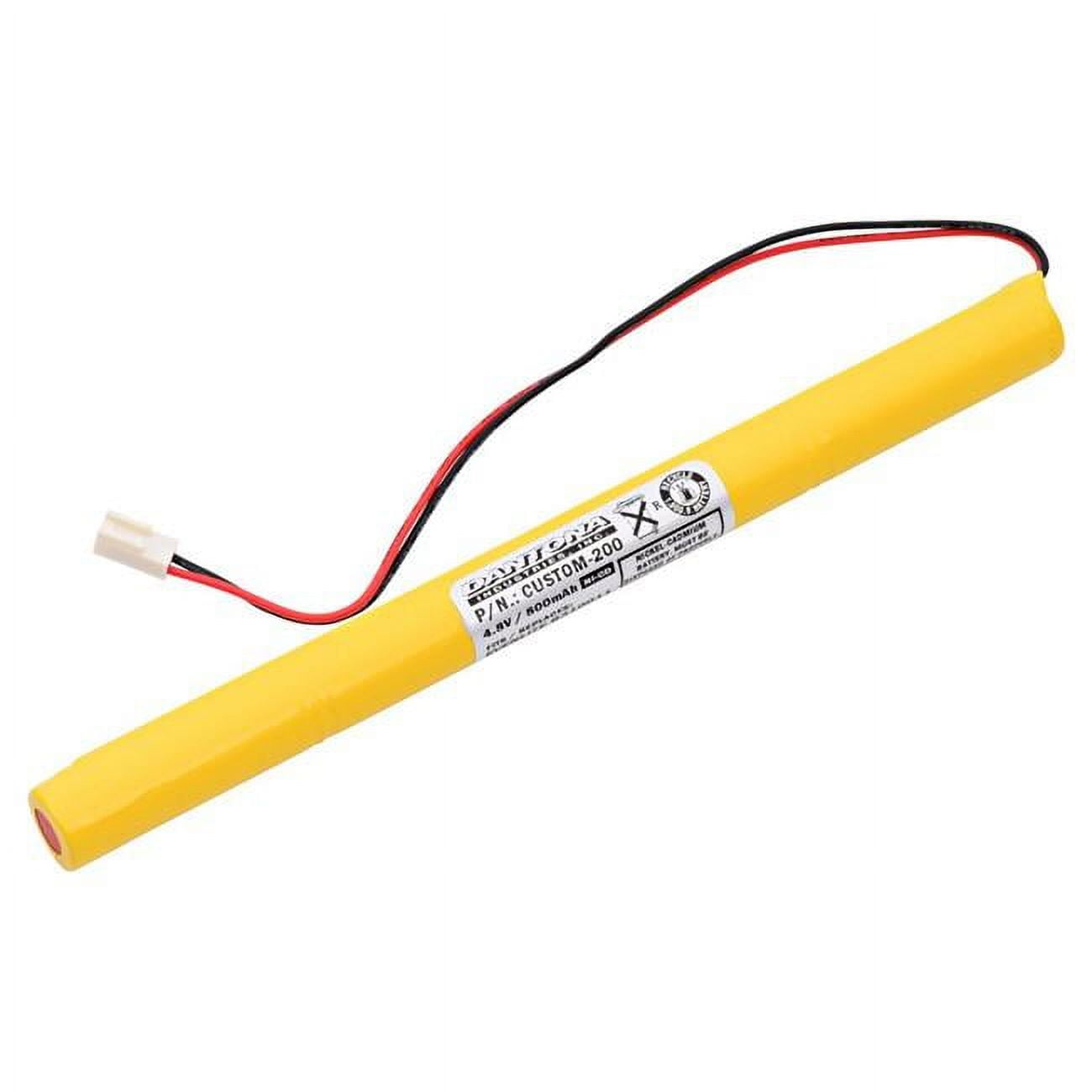 Picture of Dantona CUSTOM-200 2.4V & 3000 mAh Replacement Nickel Cadmium Battery for Evenlite-Sentry CDI Industrial Series Emergency Lighting