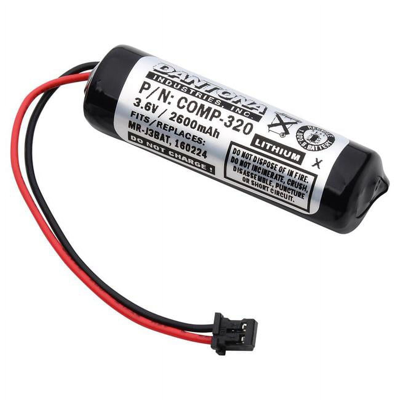 Picture of Dantona COMP-320 3.6V & 2600 mAh Replacement PLC Battery for Maxell ER6VC119A