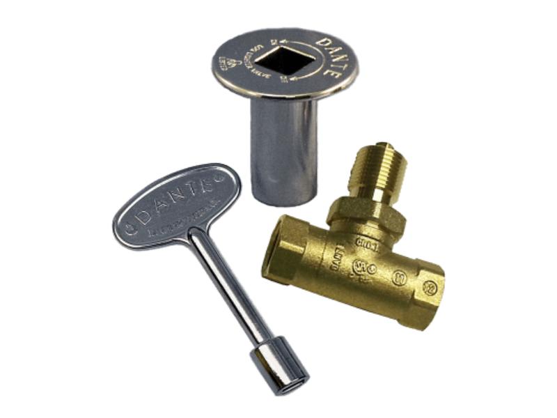 CP.BVS.CR Straight Ball Valve, 3 in. Key & Floor Plate Combo Pack, Chrome