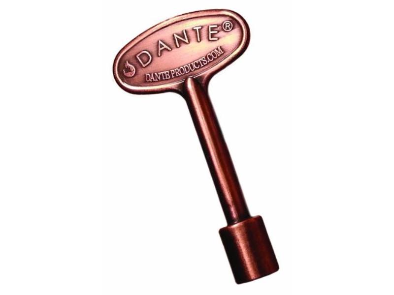 NKY.3.AC.B 3 in. Universal Gas Valve Key, Antique Copper