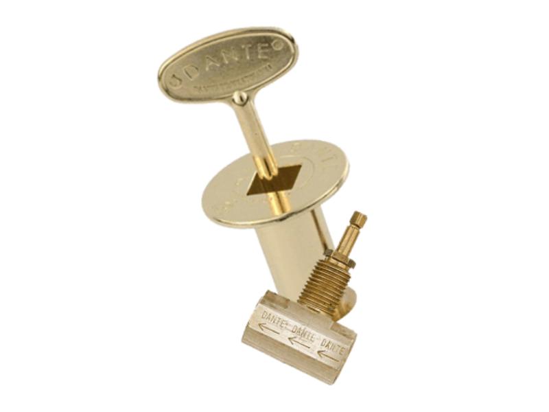 CP.910.BR.B Straight Globe Valve, 3 in. Key & Floor Plate Bulk Combo Pack, Brass