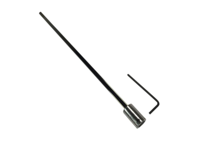 12 in. Valve Stem Extender with 2 mm Drive Allen Wrench, Chrome Plated