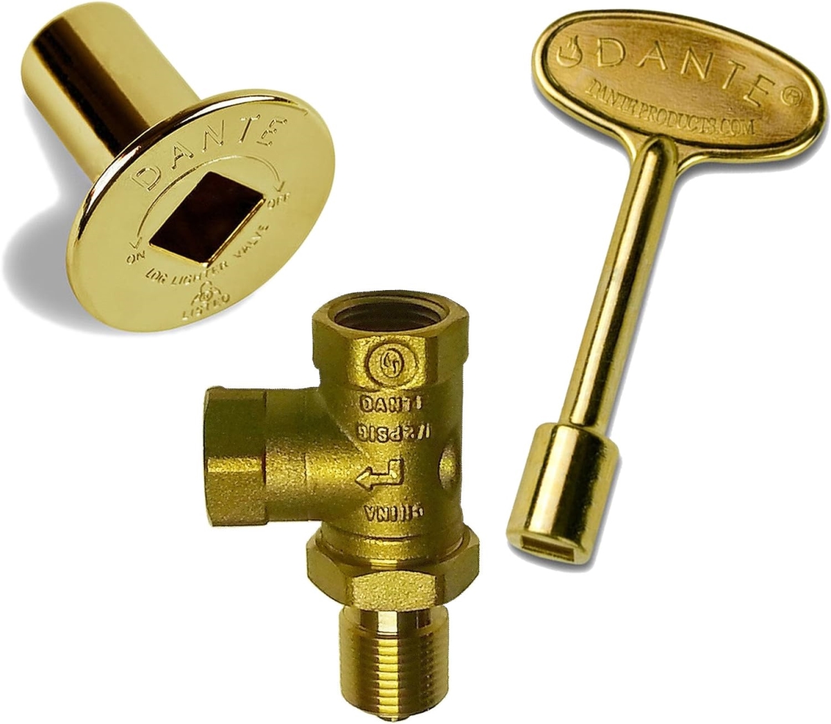 CP.BVA.BR.B Angled Ball Valve, 3 in. Key & Floor Plate Bulk Combo Pack, Brass