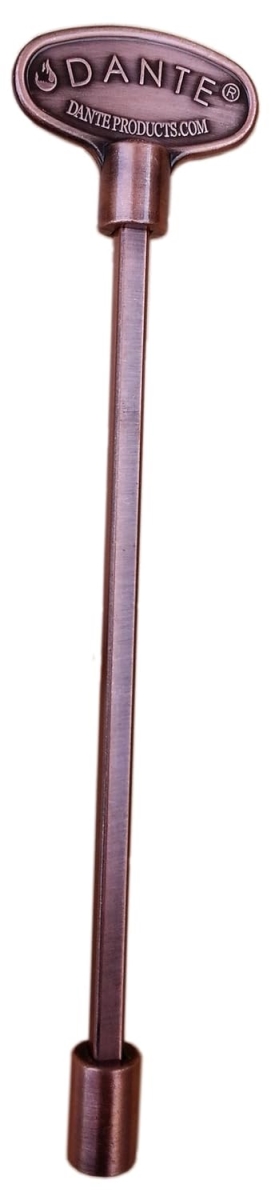 12 in. Universal Gas Valve Key, Antique Copper