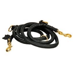 Picture of Dean & Tyler 791090227445 0.25 in. dia. Noburu Stainless Rounded Leash&#44; Black - 7 ft.