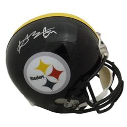 Picture of Denver Autographs 16852 Pittsburgh Steelers Full Size Replica JSA Antonio Brown Autographed Helmet