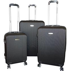 Picture of Karriage-Mate AB001613-B Hard Luggage Set with Spinner Wheels & Lock Carry On&#44; Black