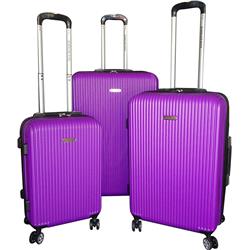 Picture of Karriage-Mate AB001613-Pp Hard Luggage Set with Spinner Wheels & Lock Carry On&#44; Purple