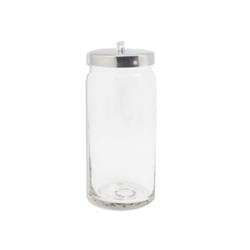 Picture of Tech Med 4017 7 x 3 in. Glass Dressing Jar with Stainless Steel Lid