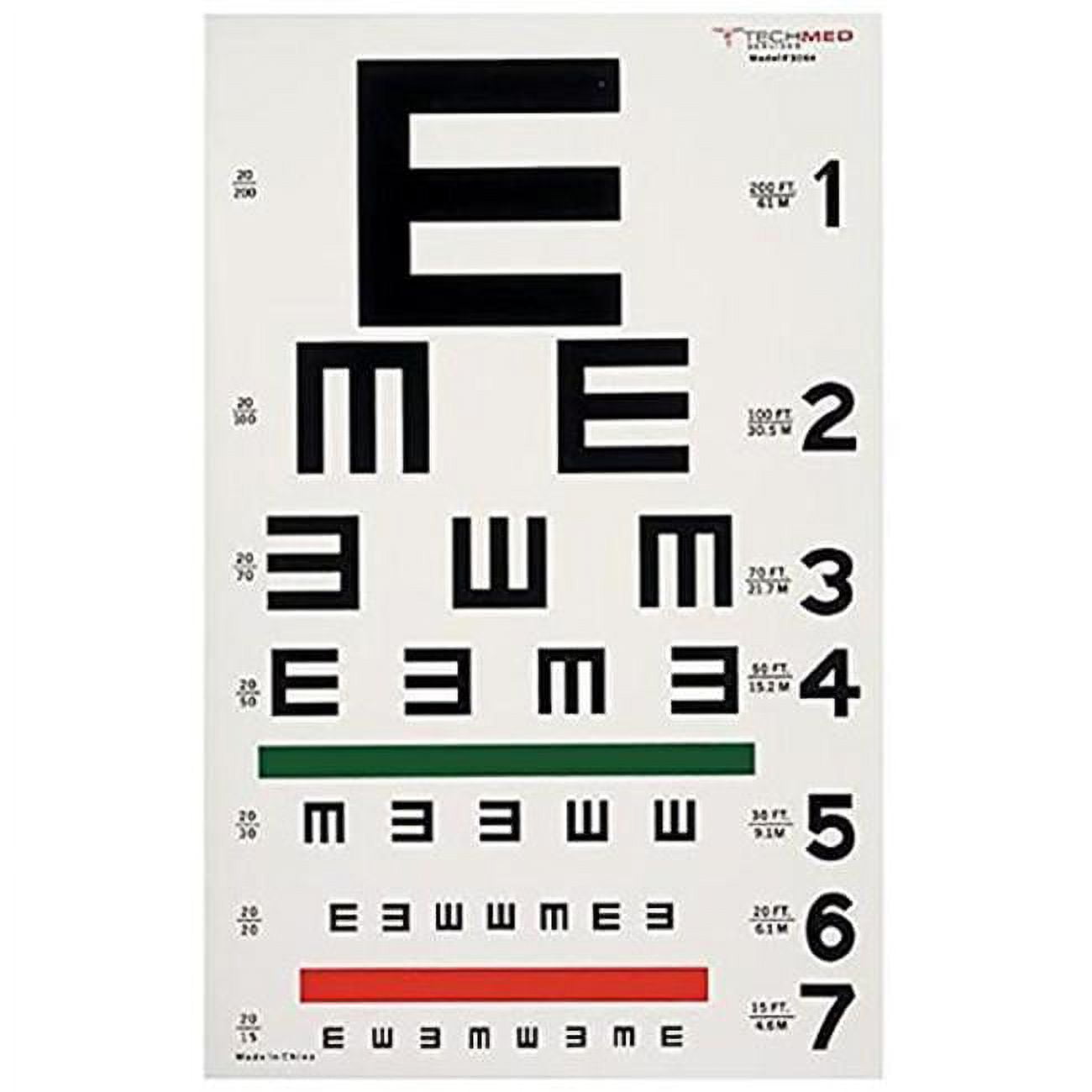 Picture of Tech Med 3064 20 ft. Illuminated Tumbling-E Eye Chart