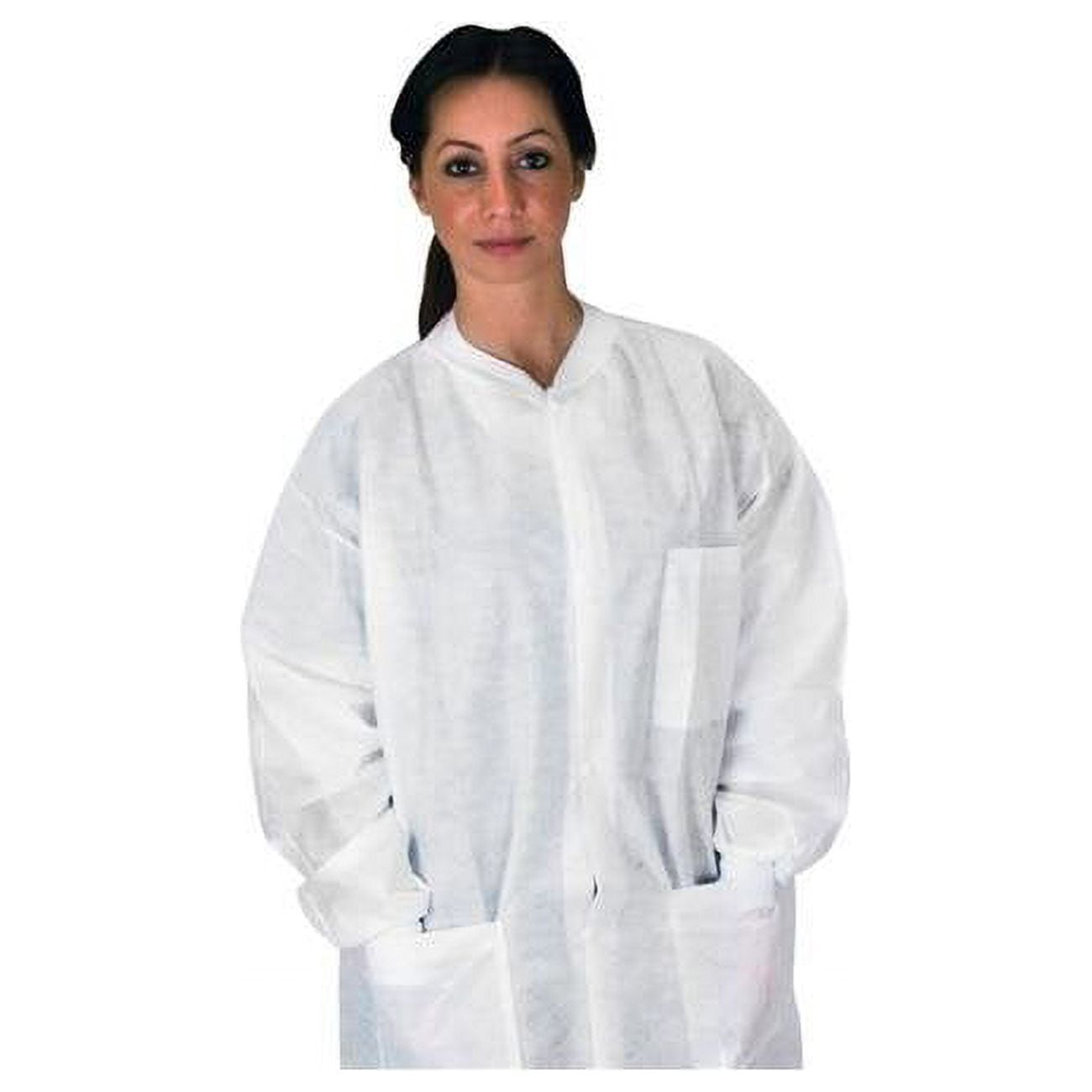 Lab Coats with Pockets, White - 3XL