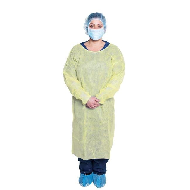Isolation Gown, Yellow - Extra Large
