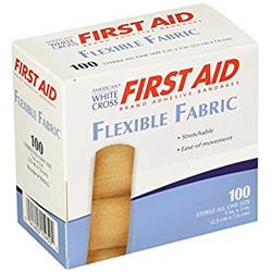 NVJED 1.5 x 3 in. Soft Flexible Fabric Adhesive Sterile Strips for Knuckle