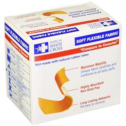 SVWXD 0.875 x 1.25 in. Soft Flexible Fabric Adhesive Sterile Strips, Oval