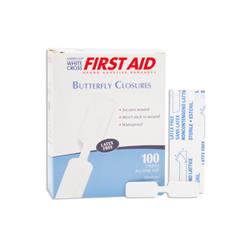 1950033 0.40 x 1.81 in. Butterfly Adhesive Sterile Strips, Medium