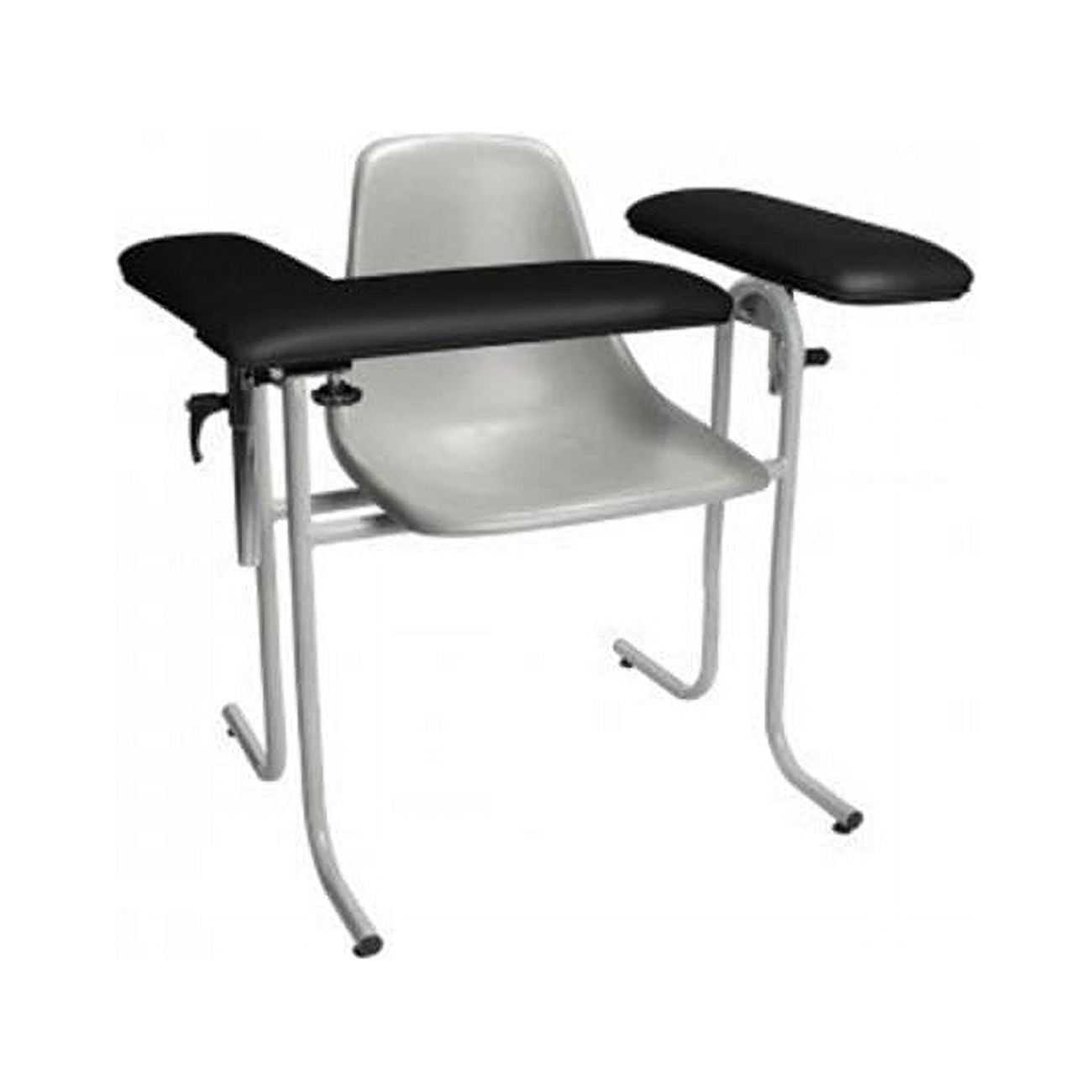 Picture of Tech Med 4384F-BLK Blood Draw Chair Plastic Seat with Upholstered Flip Arm, Black