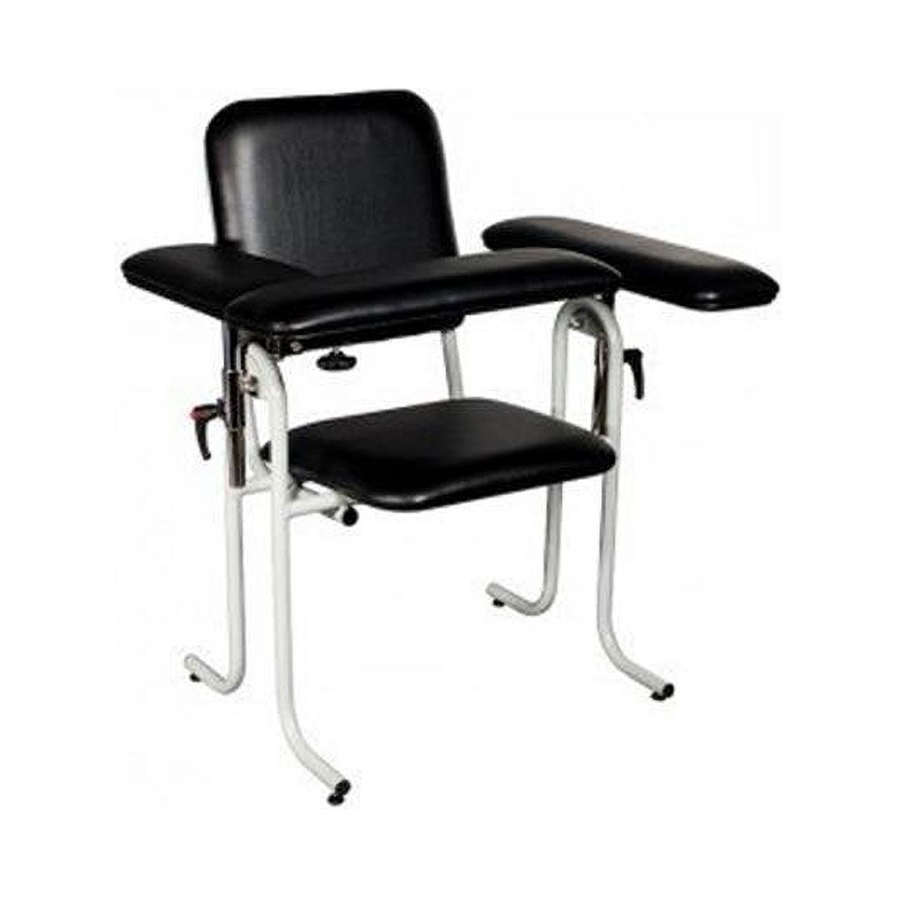 Picture of Tech Med 4382F-BLK Blood Draw Chair Black Flip Arm