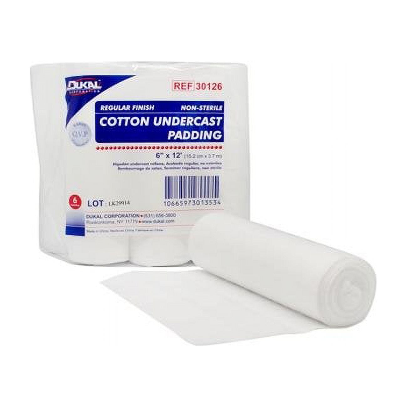 Picture of Dukal 30126 6 in. x 4 yards Cotton Undercast Padding, Regular