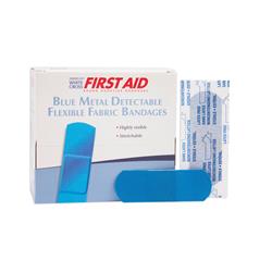 16481 2 x 3 in. Metal Detectable Sterile Lightweight Adhesive Strips Patch, Blue