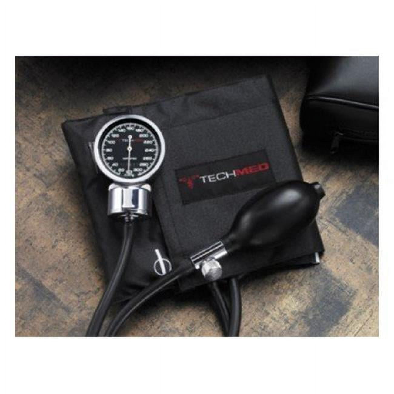 Picture of Tech Med 2010 Deluxe Nylon Sphygmomanometer, Black - Adult