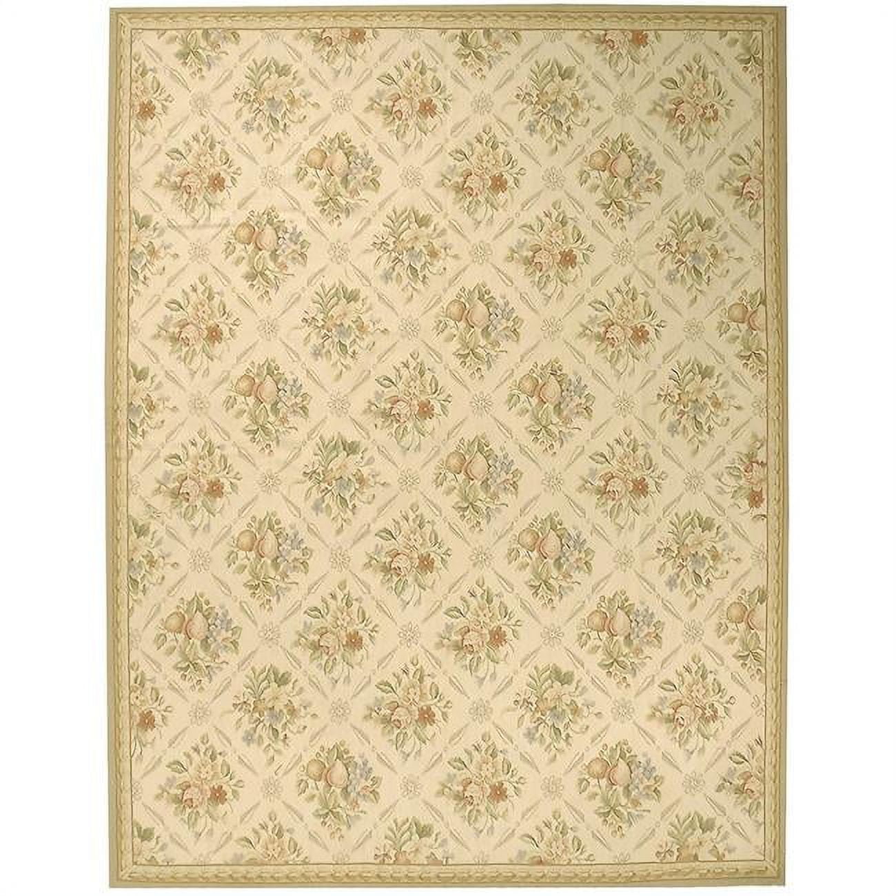 Picture of Due Process Stable Trading Aubusson Arras Ivory & Beige Area Rug&#44; 3 x 5 ft.