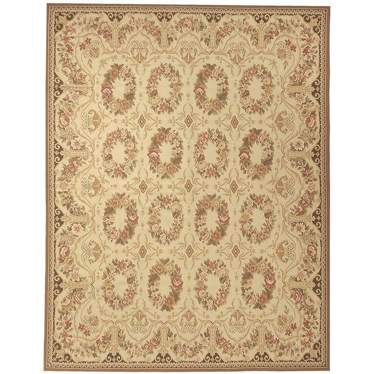 Picture of Due Process Stable Trading Aubusson Bayonne Cream Area Rug&#44; 2.6 x 8 ft.