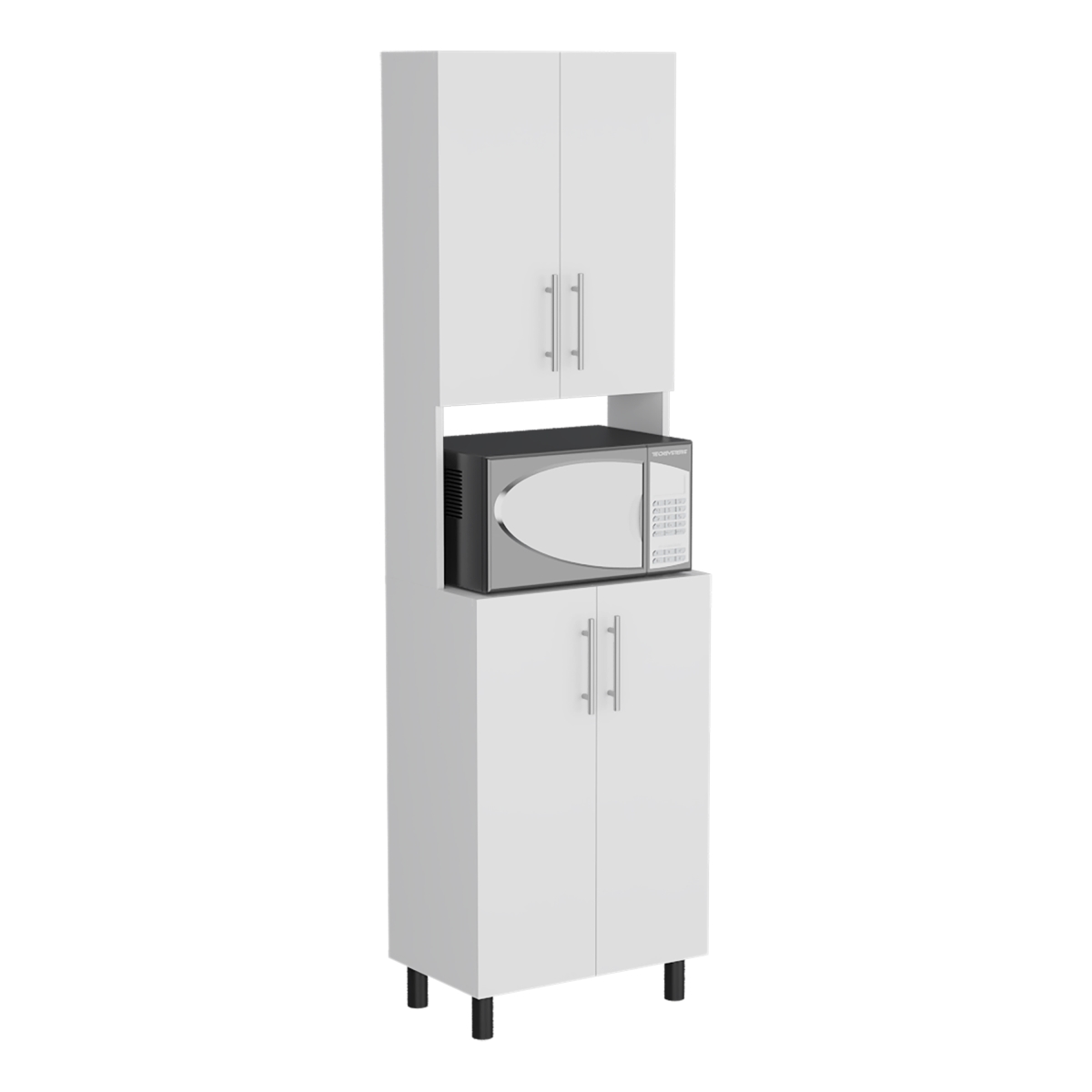 Picture of DEPOT E-SHOP DE-ALB11564 Olivet Kitchen Pantry&#44; 4 Doors&#44; 4 Shelves&#44; White