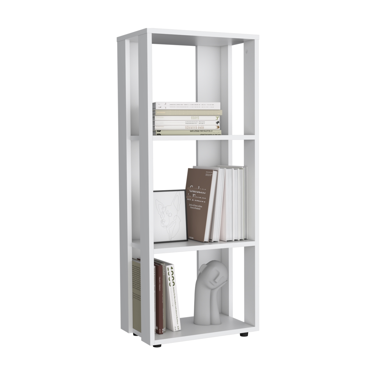 Picture of DEPOT E-SHOP DE-BLB11038 Laurier Office Library&#44; 3 Shelves&#44; White