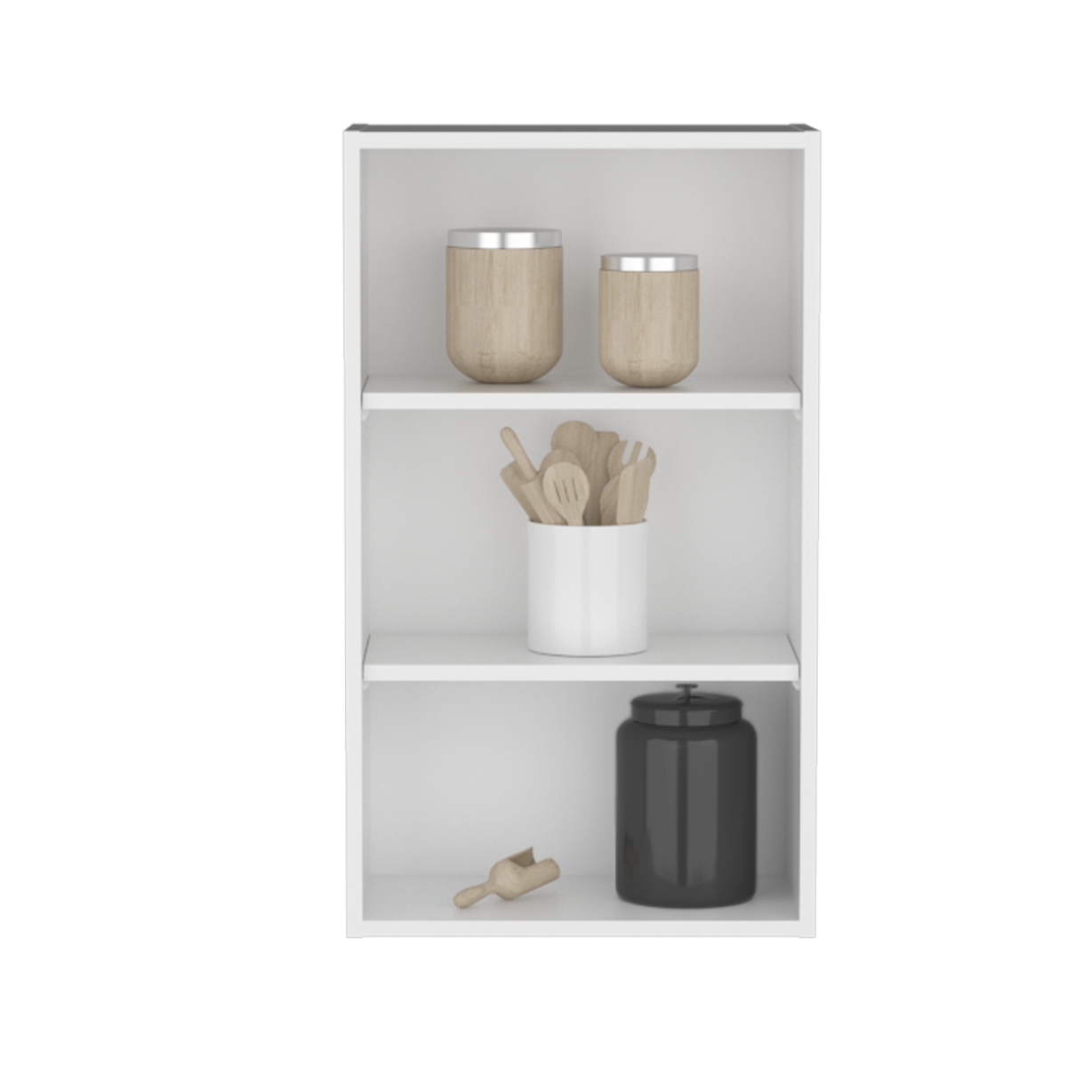 Picture of DEPOT E-SHOP DE-MLB11062 Kaltag Wall Cabinet&#44; 3 shelves&#44; White