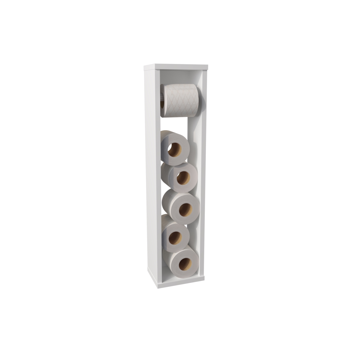 Picture of DEPOT E-SHOP DE-MLB11030 Golovin Shelf with 2 Shelves&#44; White