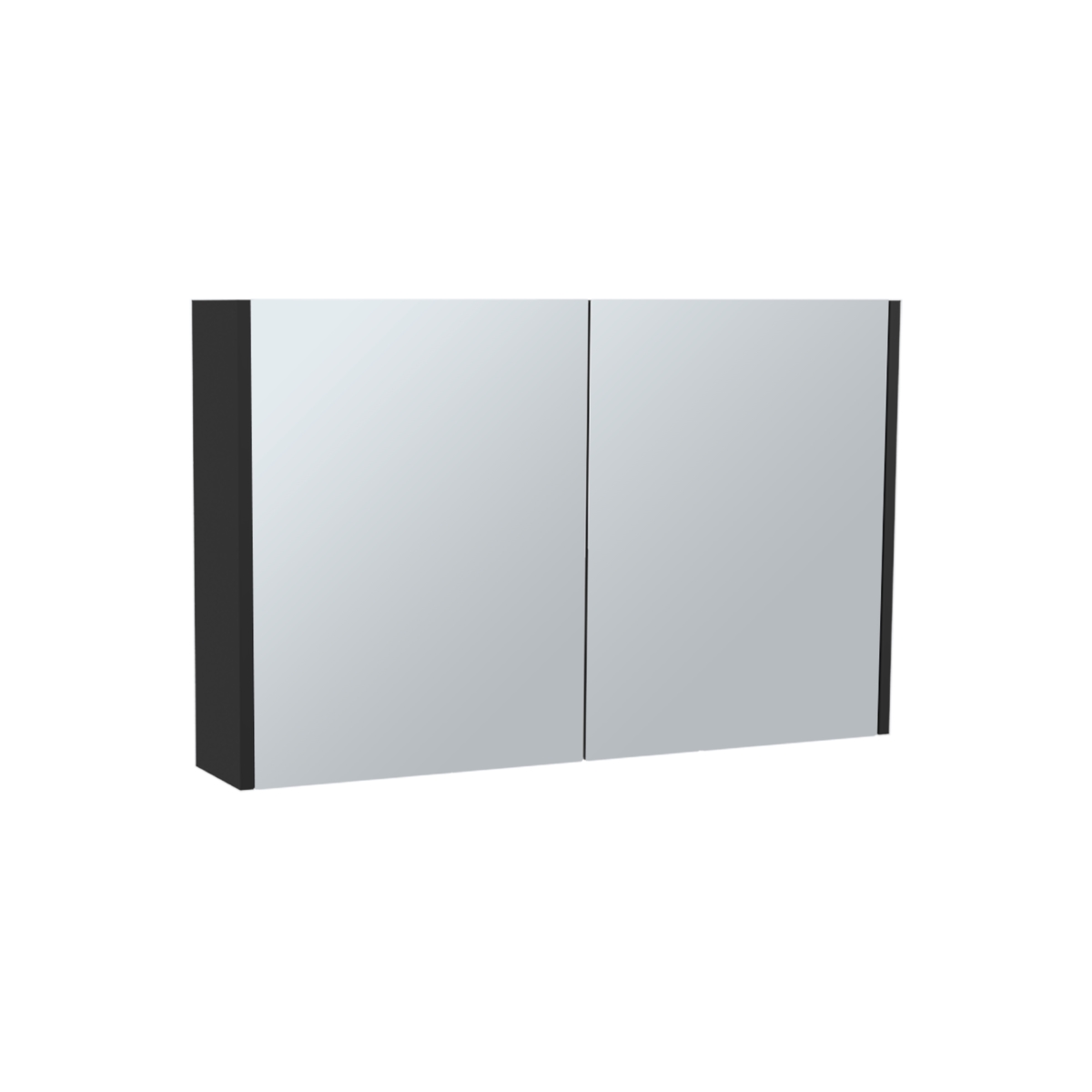 Picture of DEPOT E-SHOP DE-MLW11023 Cantwell Medicine Cabinet with 2 Doors&#44; 3 Shelves&#44; 2 Mirrors&#44; Black