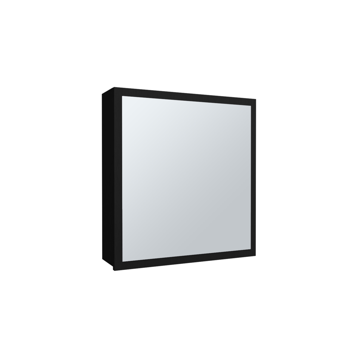 Picture of DEPOT E-SHOP DE-MLW11019 Loring Medicine Cabinet&#44; 1 Door&#44; 4 Shelves&#44; 1 Mirror&#44; Black