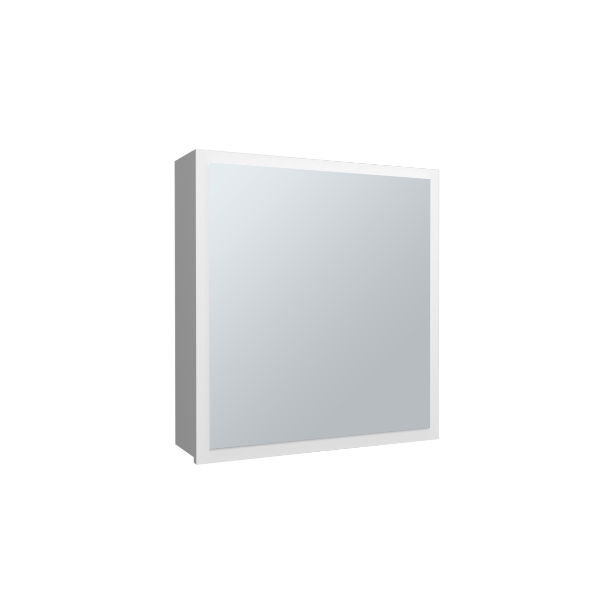 Picture of DEPOT E-SHOP DE-MLB11018 Loring Medicine Cabinet&#44; 1 Door&#44; 4 Shelves&#44; 1 Mirror&#44; White