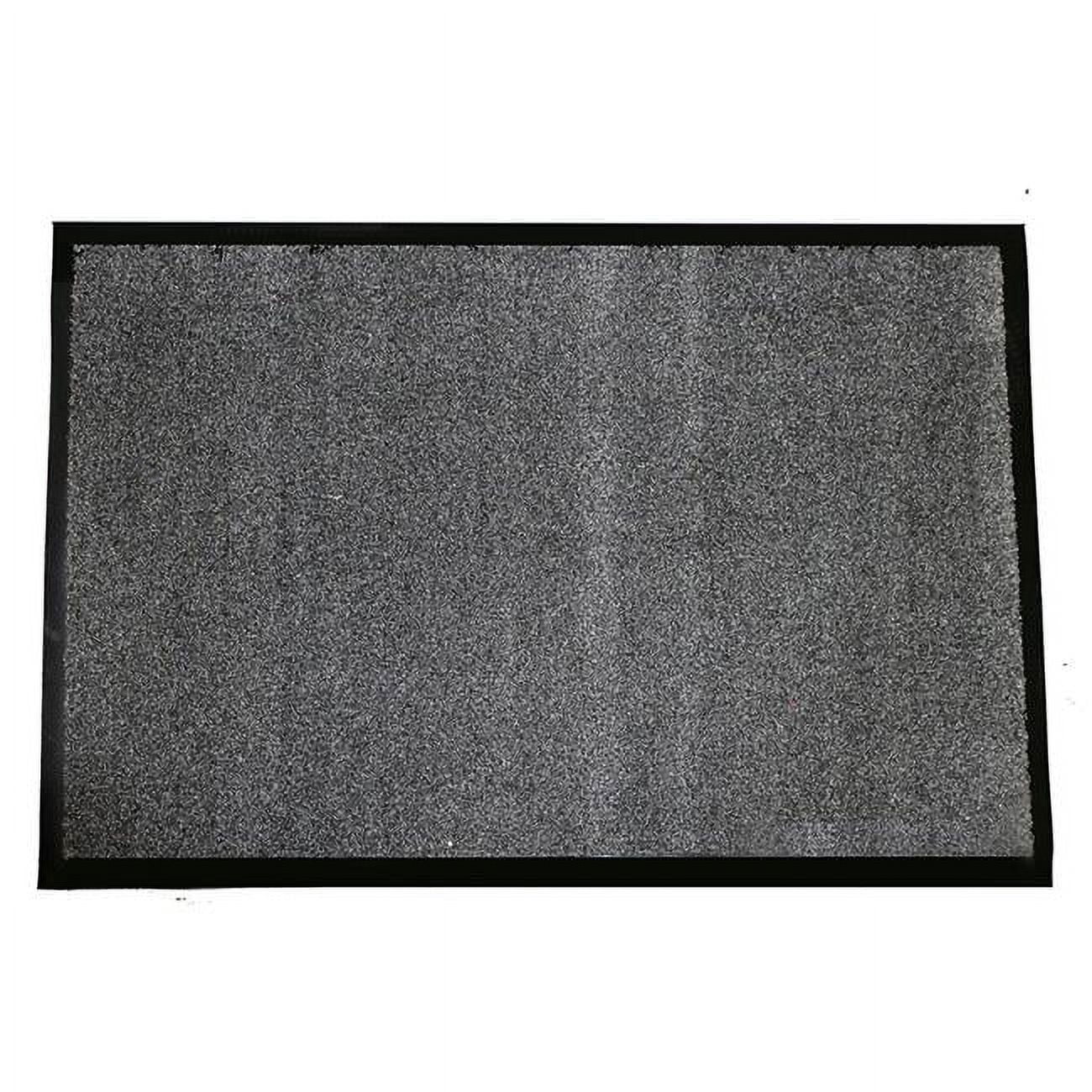 Durable  Wipe-N-Walk Entrance Mat, 4 x 6 in. - Charcoal