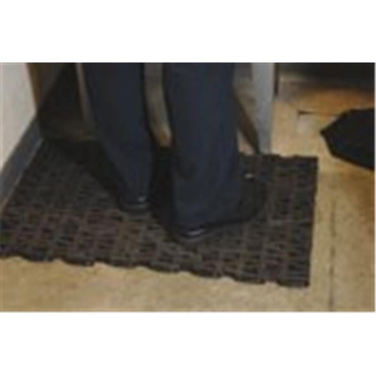 36 x 120 in. Vinyl Sponge-Textured Anti-Fatigue Mat, Black