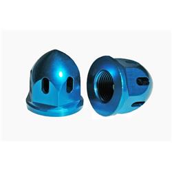 Picture of Durablue 20-1875b 2 Piece Axle End Nut Alum Bullet-0.87 in. -14 Blue Anodize