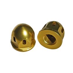 Picture of Durablue 20-1875g 2 Piece Axle End Nut Alum Bullet-0.87 in. -14 Gold Anodize