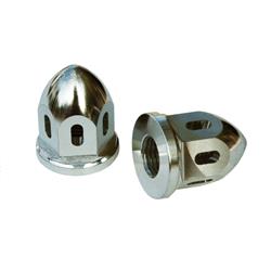 Picture of Durablue 20-1821 2 Piece Front Spindle Nuts - Bullet Aluminum 14 x 1. 5 mm