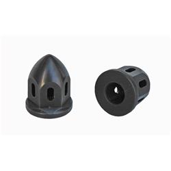 Picture of Durablue 20-1821bl 2 Piece Front Spindle Nuts - Bullet Aluminum 14 x 1. 5 mm, Black Anodize