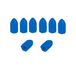 Picture of Durablue 20-1881b 8 Piece Aluminum Wheel Lug Nuts - 10 x 1.25 mm Flat Seat - Blue Anodize