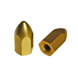 Picture of Durablue 20-1881g 8 Piece Aluminum Wheel Lug Nuts - 10 x 1.25 mm Flat Seat - Gold Anodize