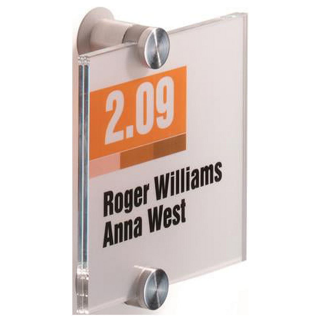 482019 4.12 x 4.12 in. Crystal Sign, Transparent