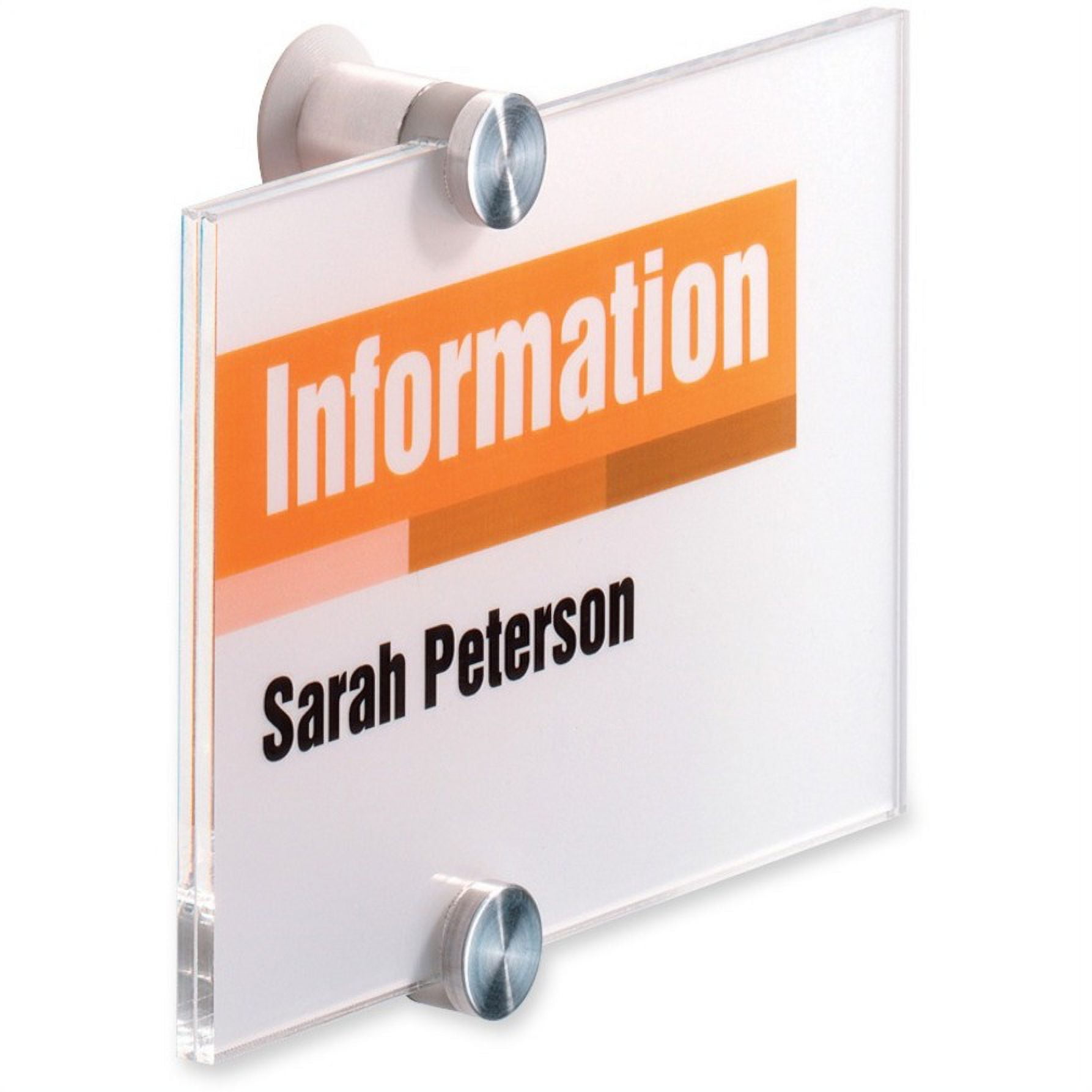 482119 5.87 x 4.12 in. Crystal Sign, Transparent
