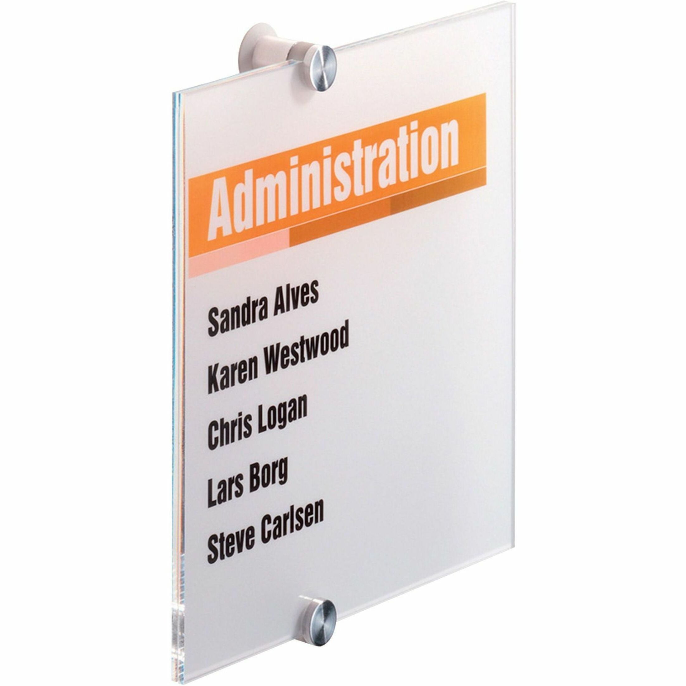 482219 5.87 x 5.87 in. Crystal Sign, Transparent