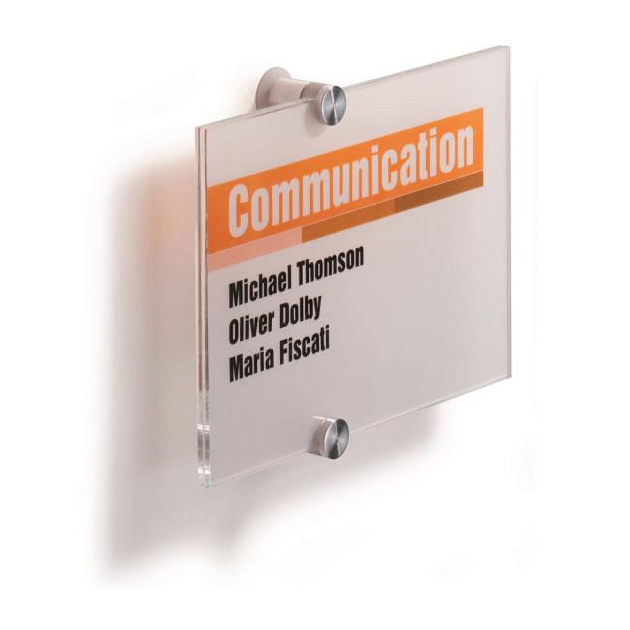 482319 8.37 x 5.87 in. Crystal Sign, Transparent