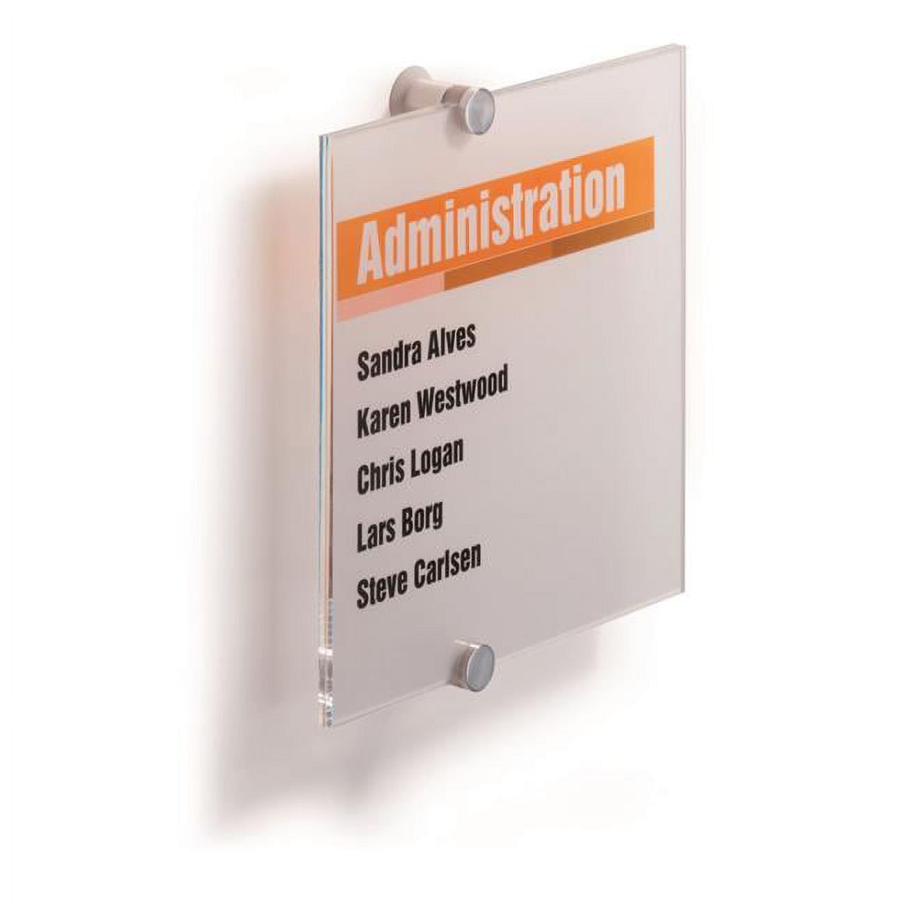 482419 8.37 x 8.37 in. Crystal Sign, Transparent