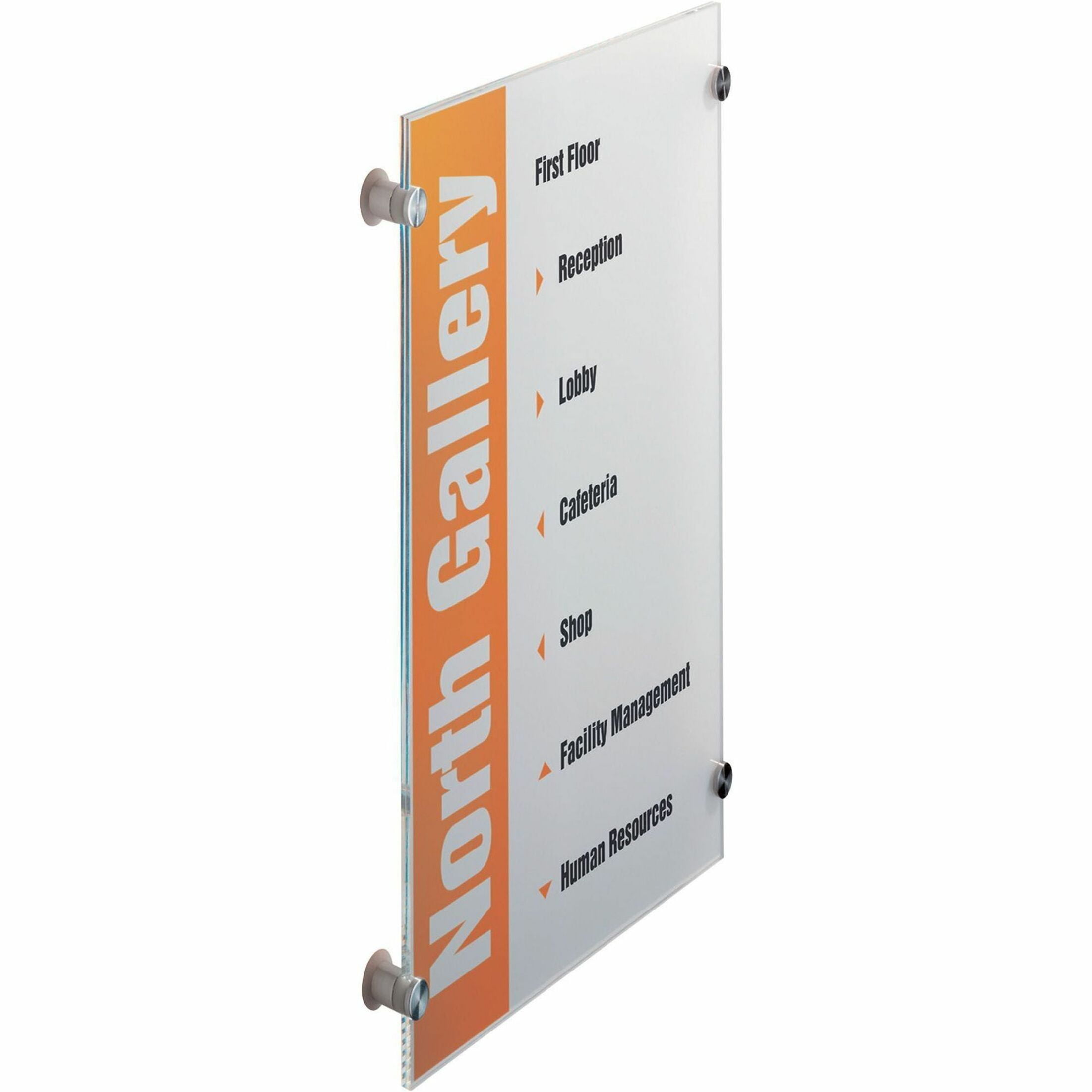 482519 8.37 x 11.75 in. Crystal Sign, Transparent