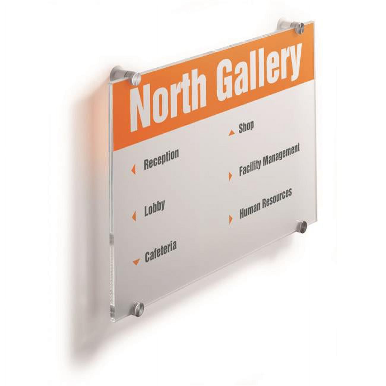482619 11.75 x 16.62 in. Crystal Sign, Transparent