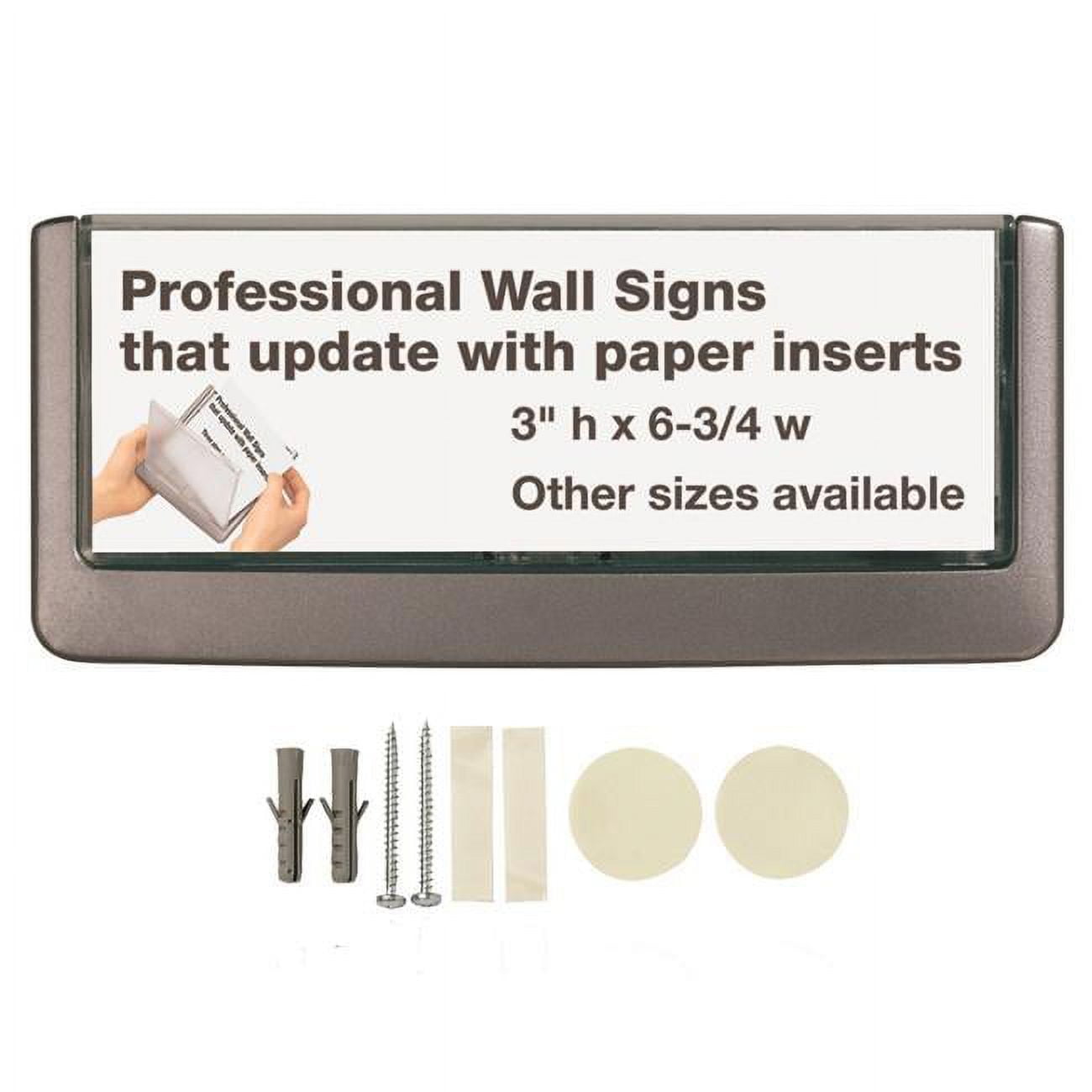 486037 5.87 x 2.12 in. Click Sign, Graphite